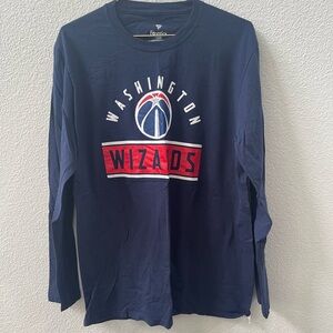 Fanatics Washington Wizards Mens Long Sleeve Shirt Large